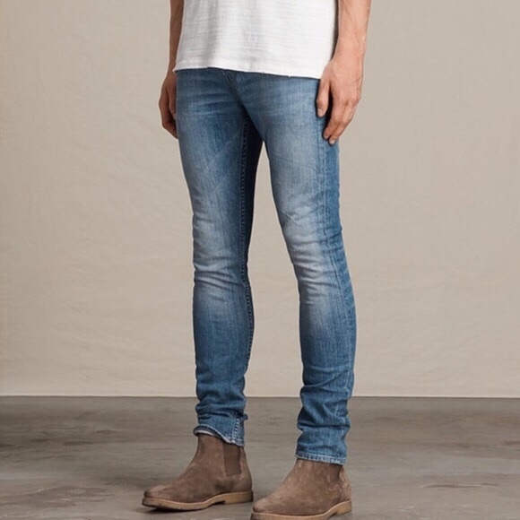 all saints black cigarette jeans